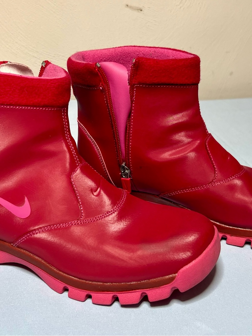 Nike Women's Red-Pink Ankle Booties